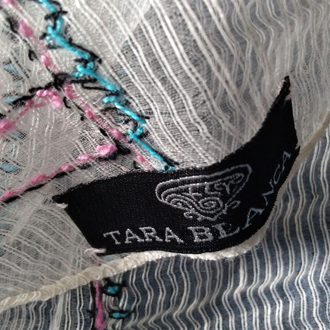 新品未使用品　TARA BLANCA ターラブランカ 高級手刺繍ストール