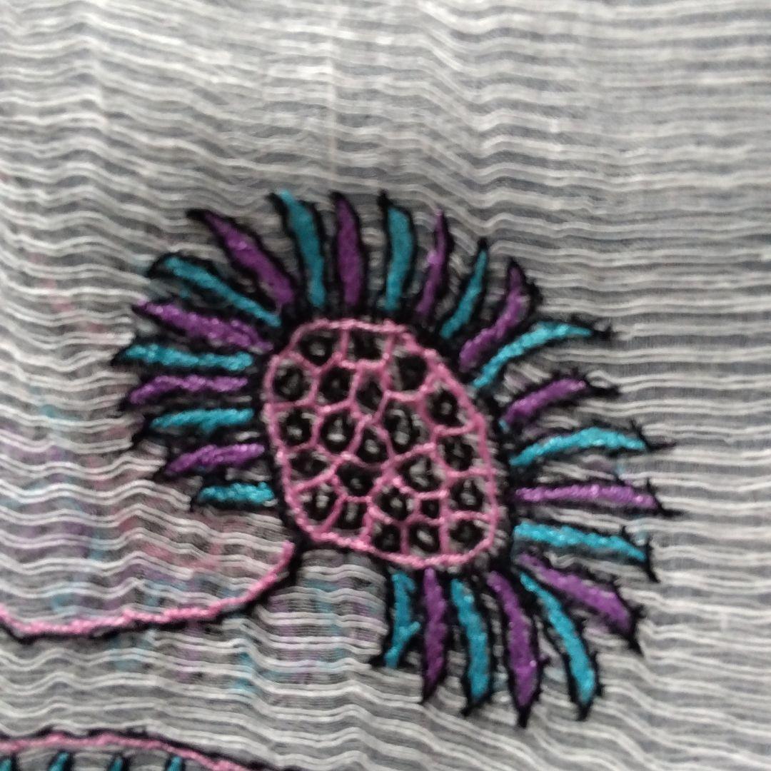 新品未使用品　TARA BLANCA ターラブランカ 高級手刺繍ストール