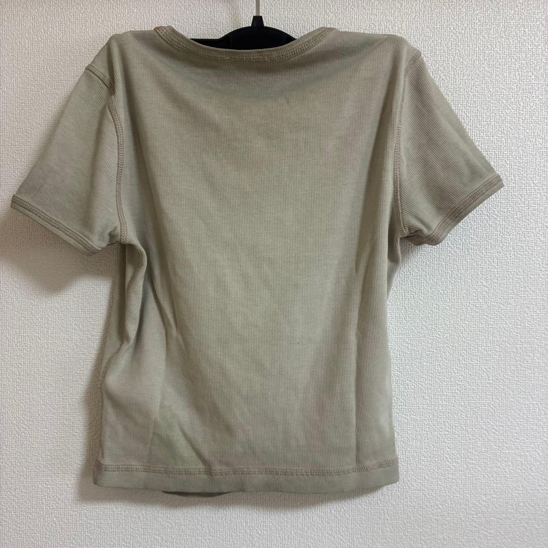 DIESEL T-Ele ベージュ ハートロゴ　Tシャツ