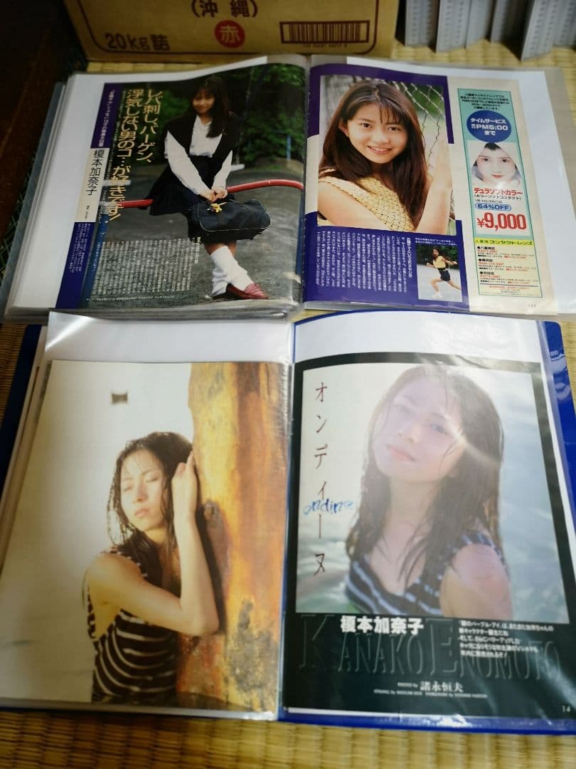榎本加奈子(1冊200円計算)154冊分約400ページ切り抜きしファイリング済み