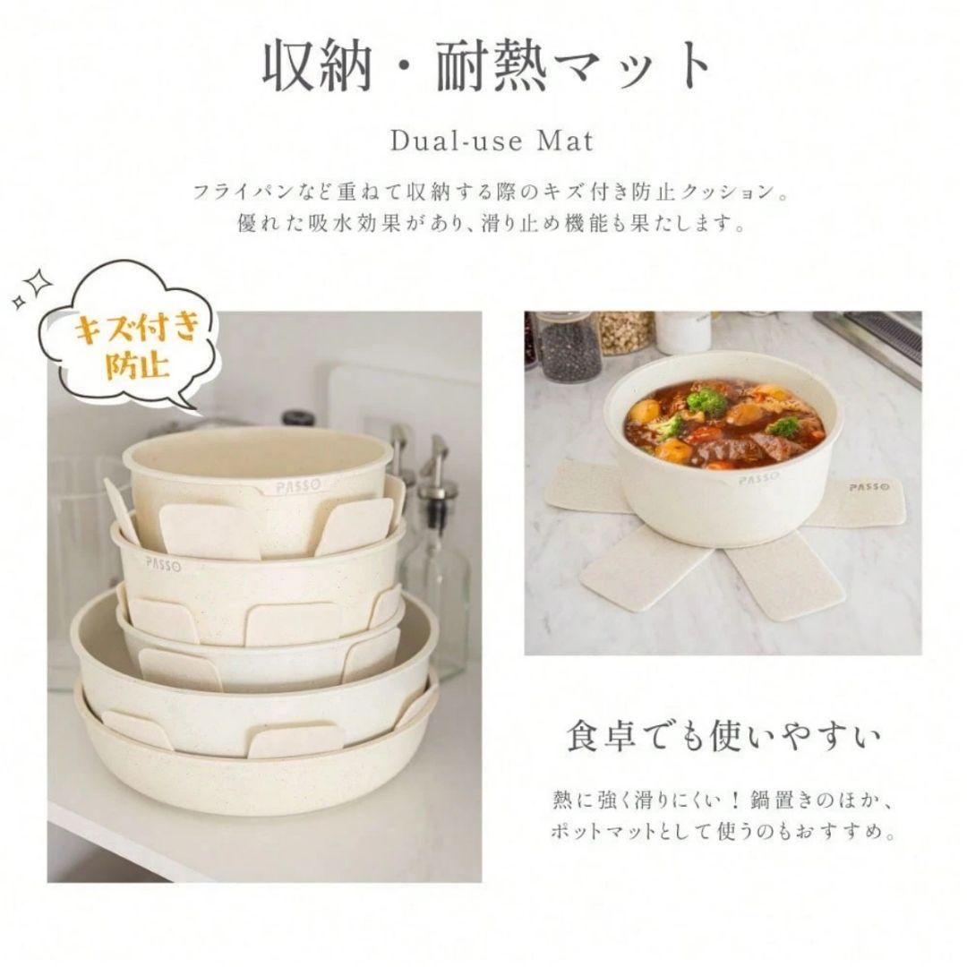 新品未開封フライパン 10 点セット IH・ガス対応 取っ手取外し