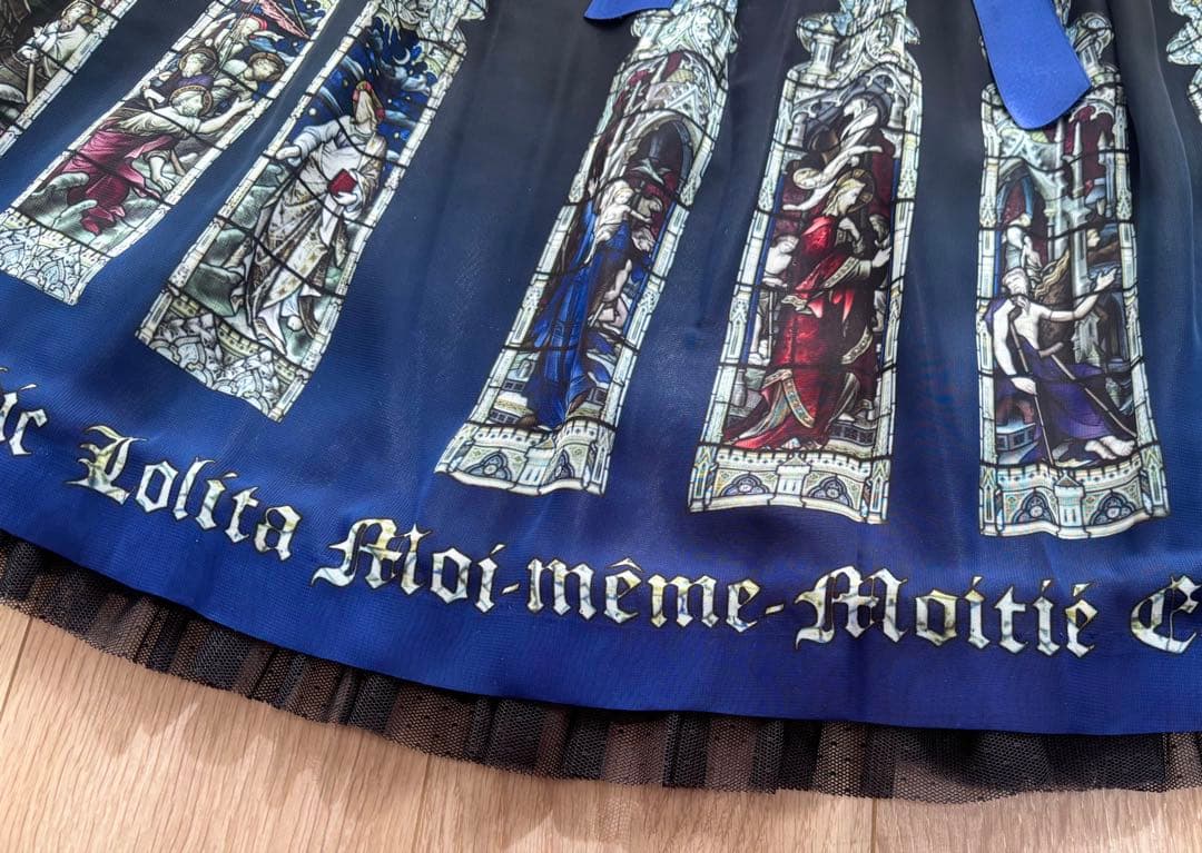 Moi meme Moitieモワティエ初代ステンドグラスプリントワンピース新品