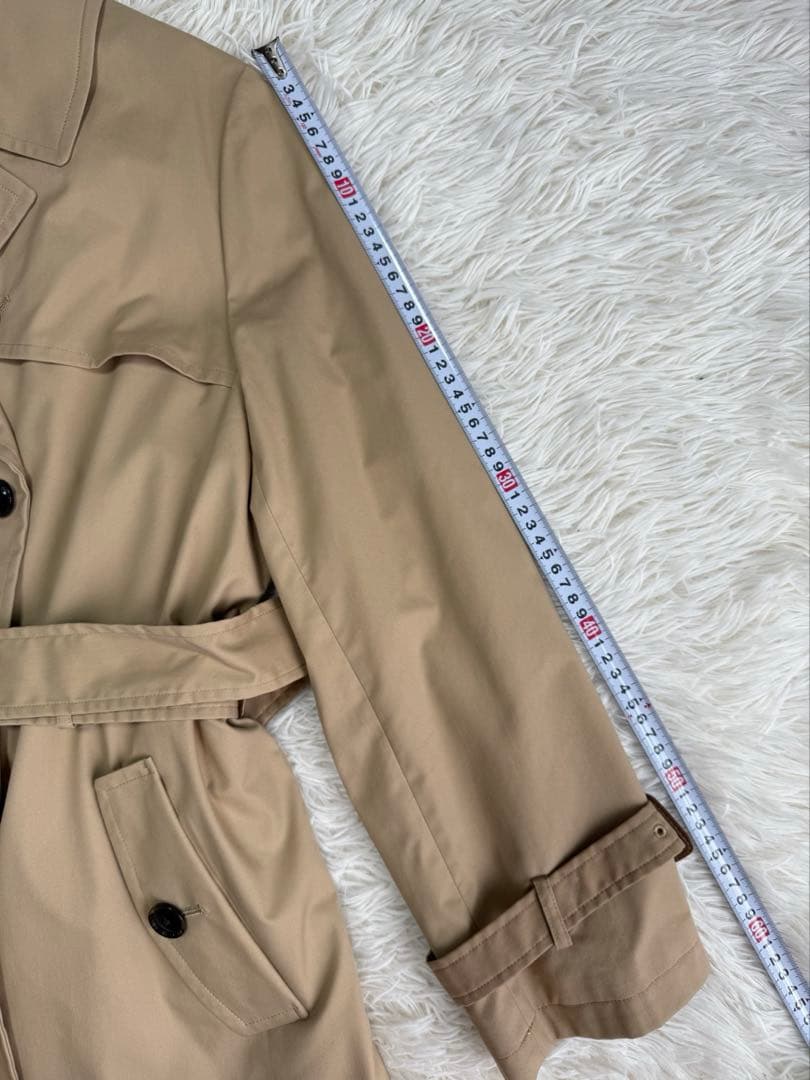 美品　レミュー　ダブル　トレンチ　撥水　ストレッチ　リバーシブルライナー