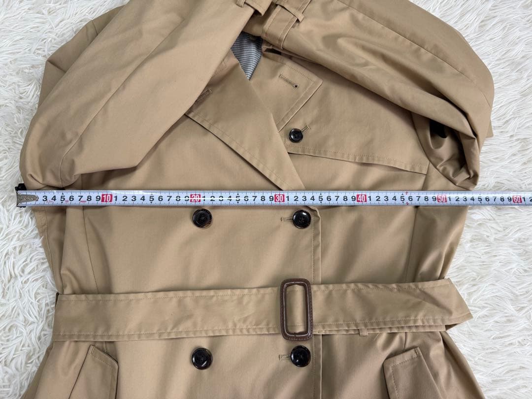 美品　レミュー　ダブル　トレンチ　撥水　ストレッチ　リバーシブルライナー