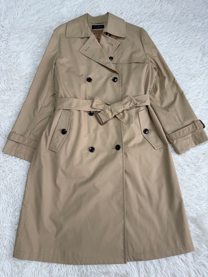 美品　レミュー　ダブル　トレンチ　撥水　ストレッチ　リバーシブルライナー