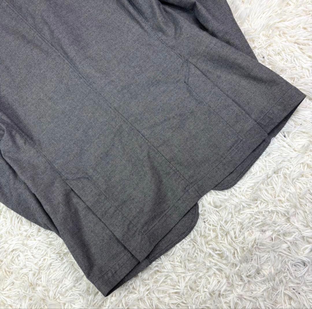 極美品 本切羽HUGO BOSS ボス　アンコンジャケット グレー 46