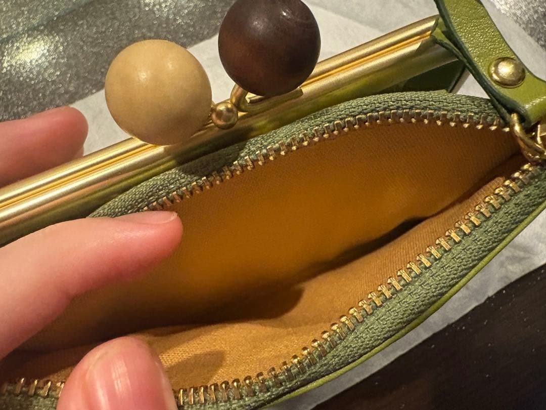 zucchero filato ズッケロ フィラート　二つ折りがま口財布