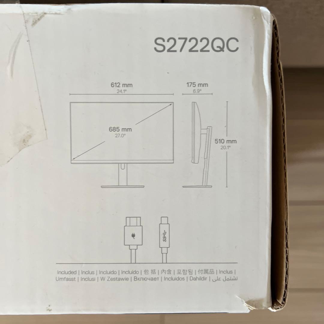DELL S2722QC 27インチ 4Kモニター