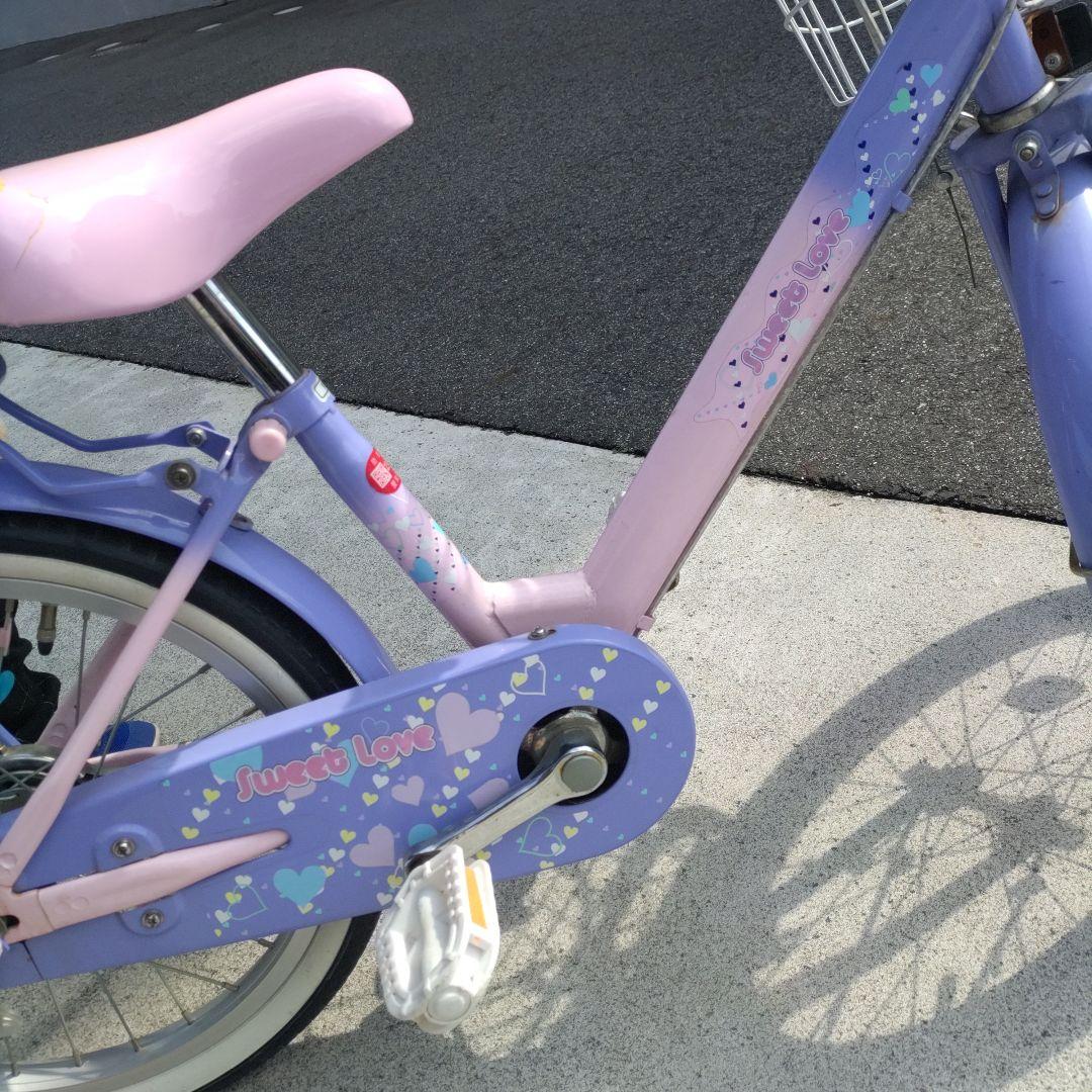 メゾピアノ 子供自転車18インチ SweetLove 女の子 前カゴ 補助輪可
