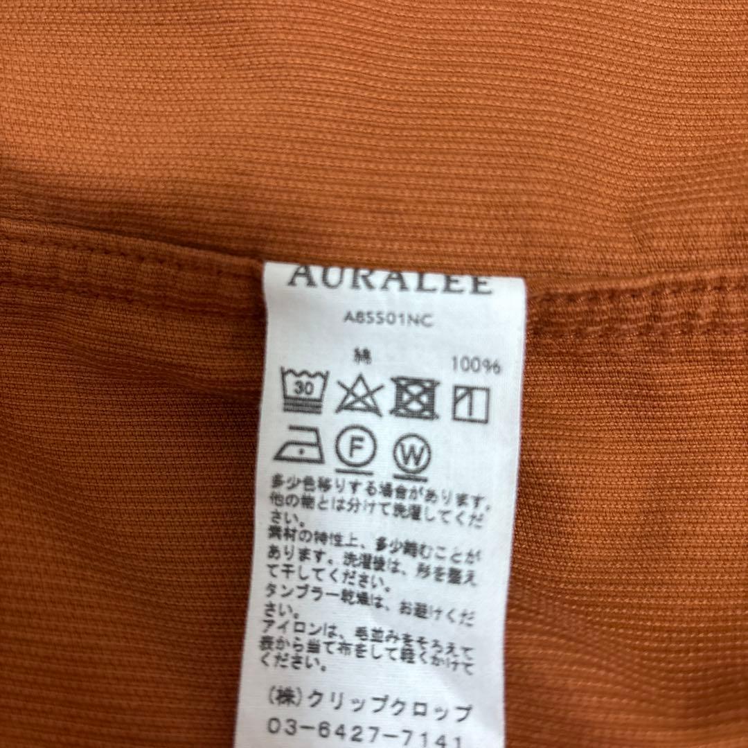 【人気カラー】オーラリー ブリックレッド コーデュロイ シャツジャケット 3