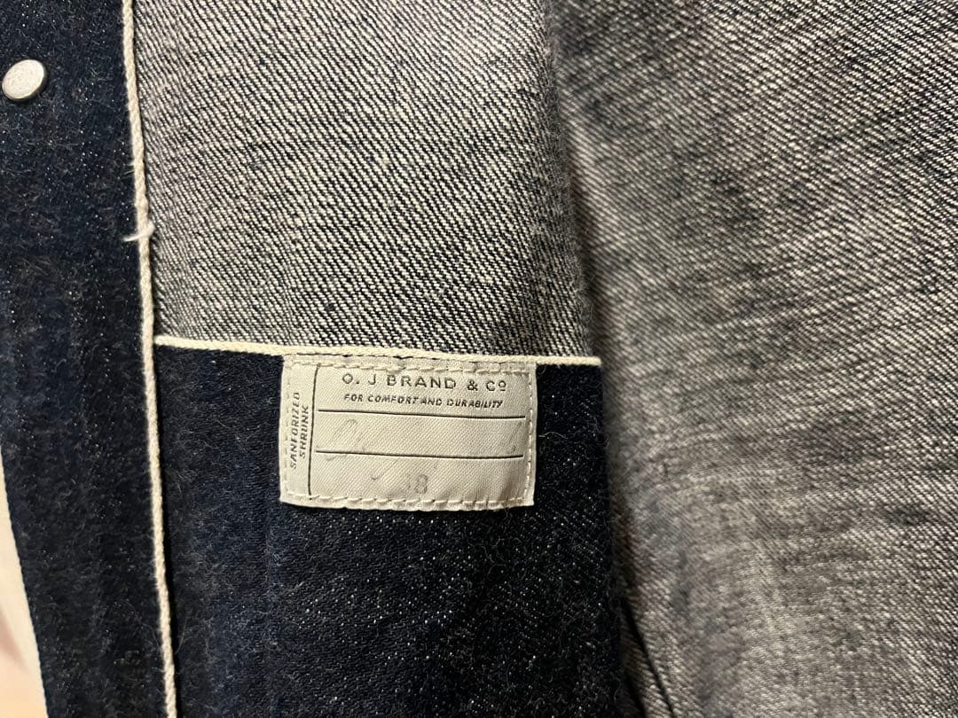 B*パ様 O.J. BRAND & CO. ダークデニムジャケット サイズ38