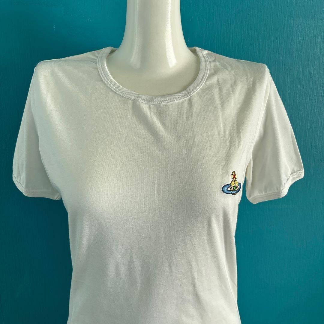1485 ヴィヴィアンウエストウッドゴールドレーベル　オーブ刺繍半袖TシャツXS