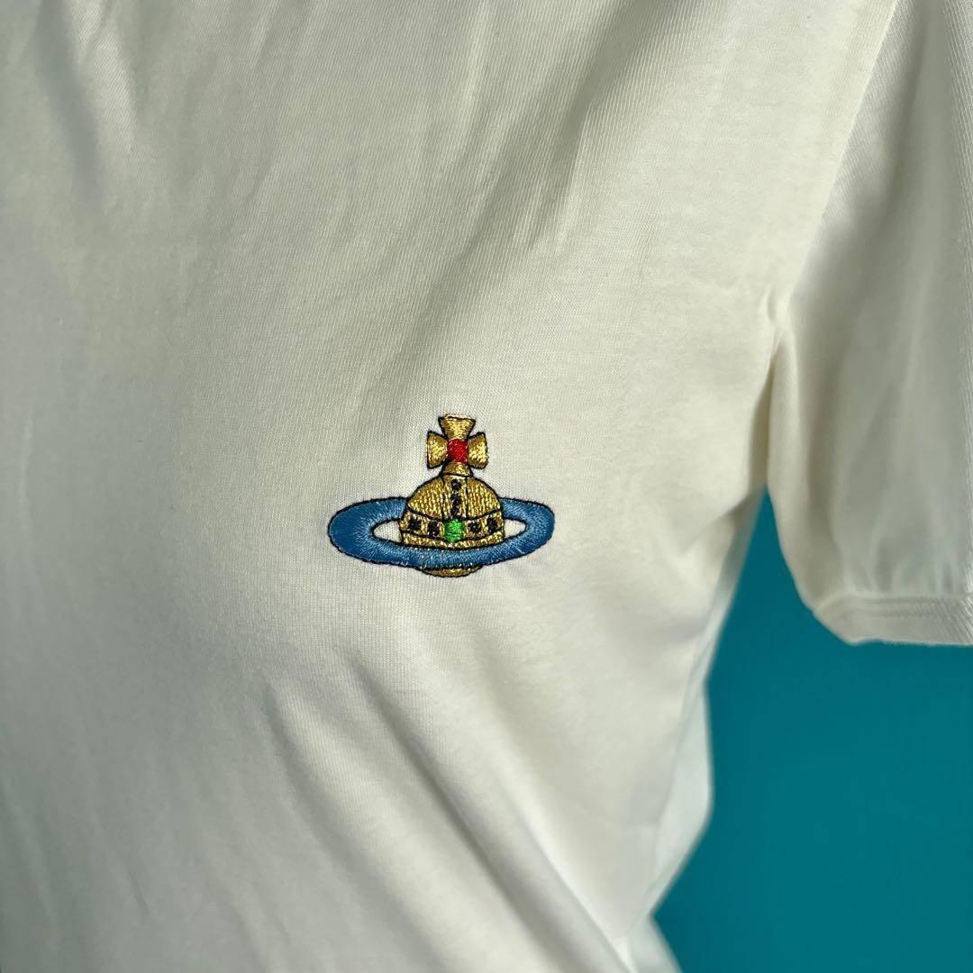 1485 ヴィヴィアンウエストウッドゴールドレーベル　オーブ刺繍半袖TシャツXS