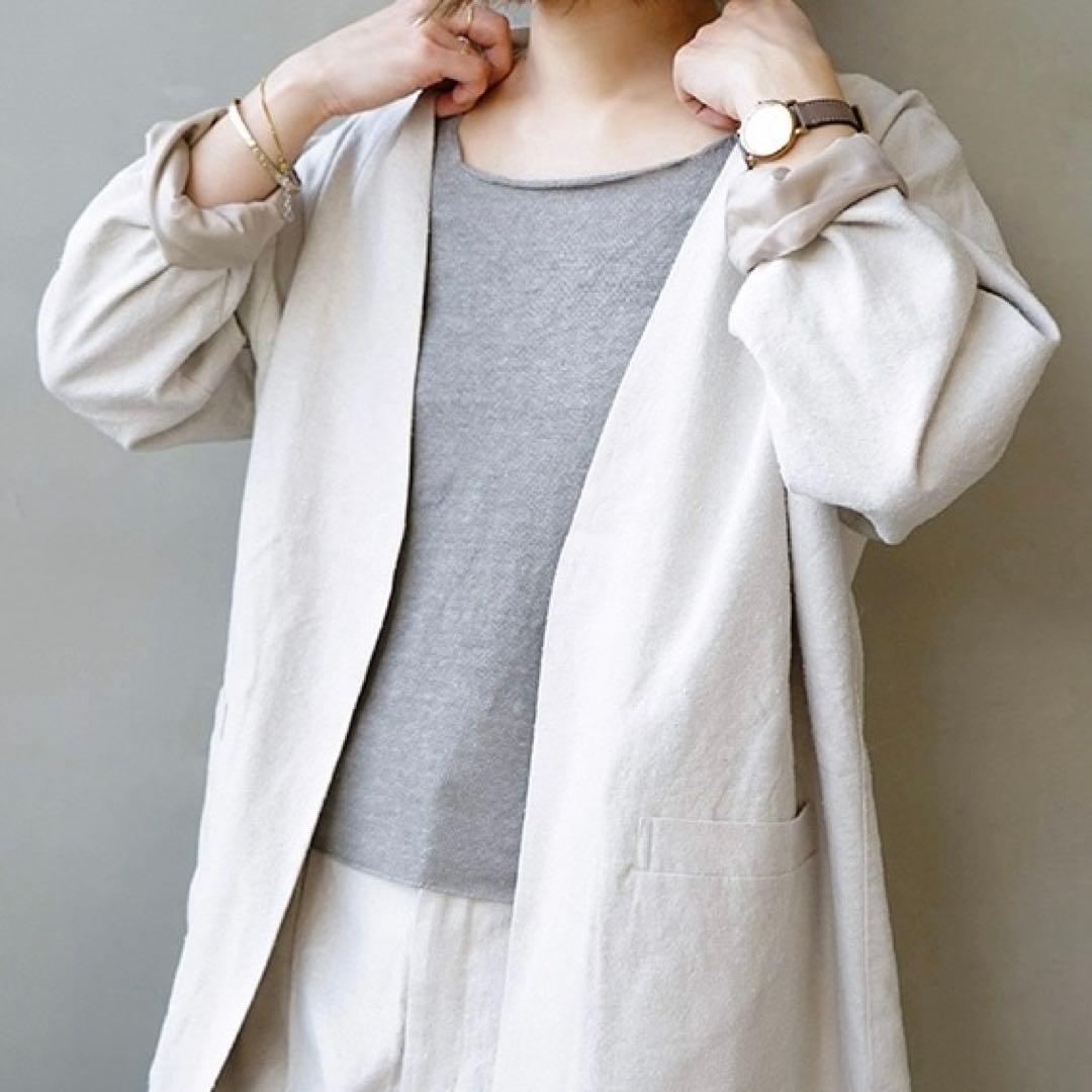 定価¥14300 evam eva 麻100% リネンキャミソール
