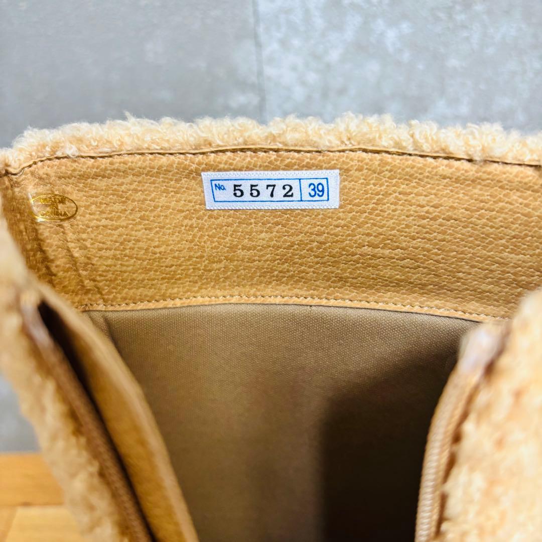 クエスチョンマークQuestion Mark ボア　ロングブーツ　厚底　y2k