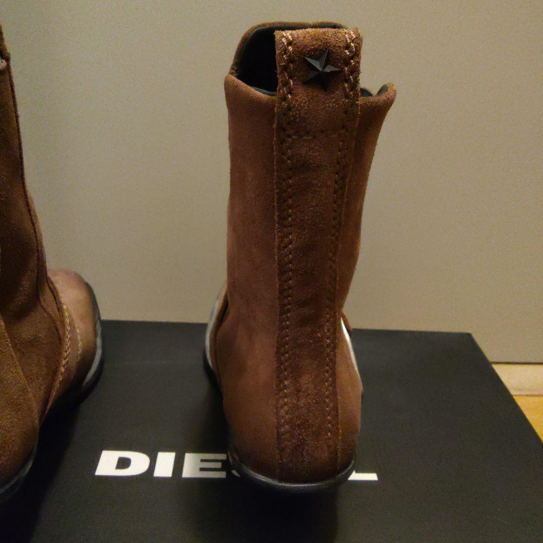 新品未使用 DIESEL ブラウン エンジニアブーツ 38 24.5cm