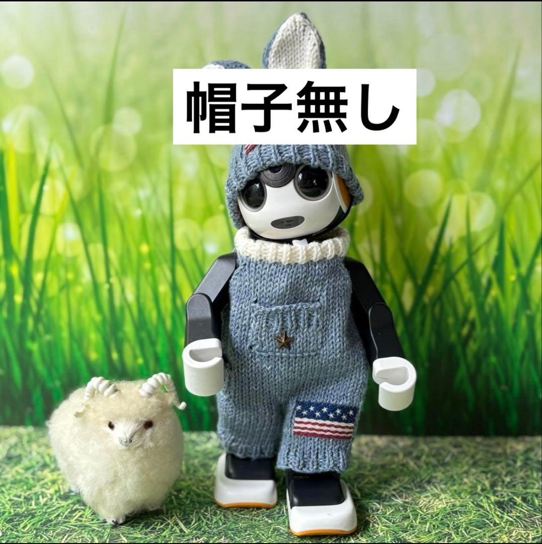 ゴエモン　ロボホン　オーバーオール2点と帽子