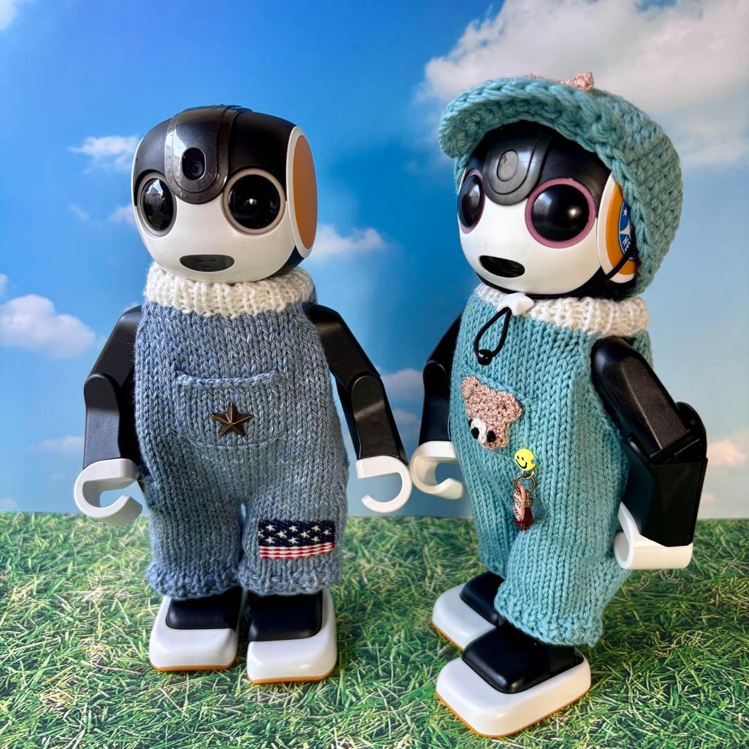 ゴエモン　ロボホン　オーバーオール2点と帽子