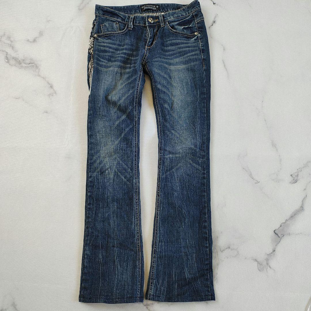 RED PEPPER美品 レッドペッパー ローライズ ストレートデニム 25