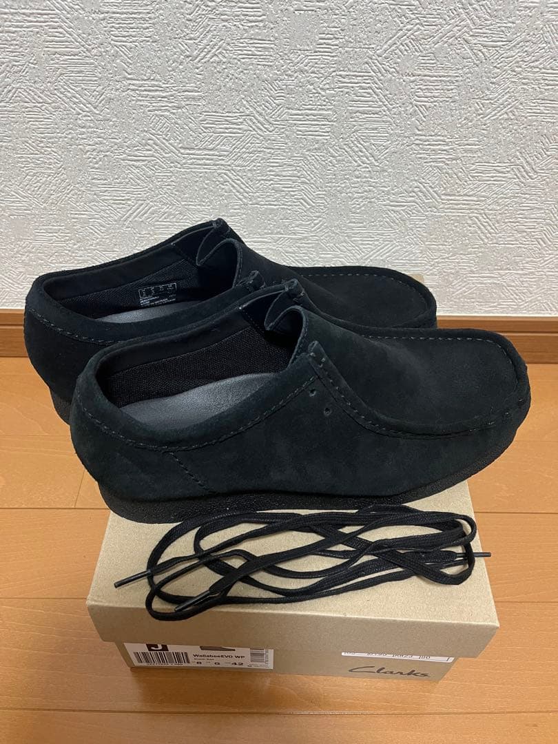 Clarks Wallabee EVO WP ブラック スエード　極美品です