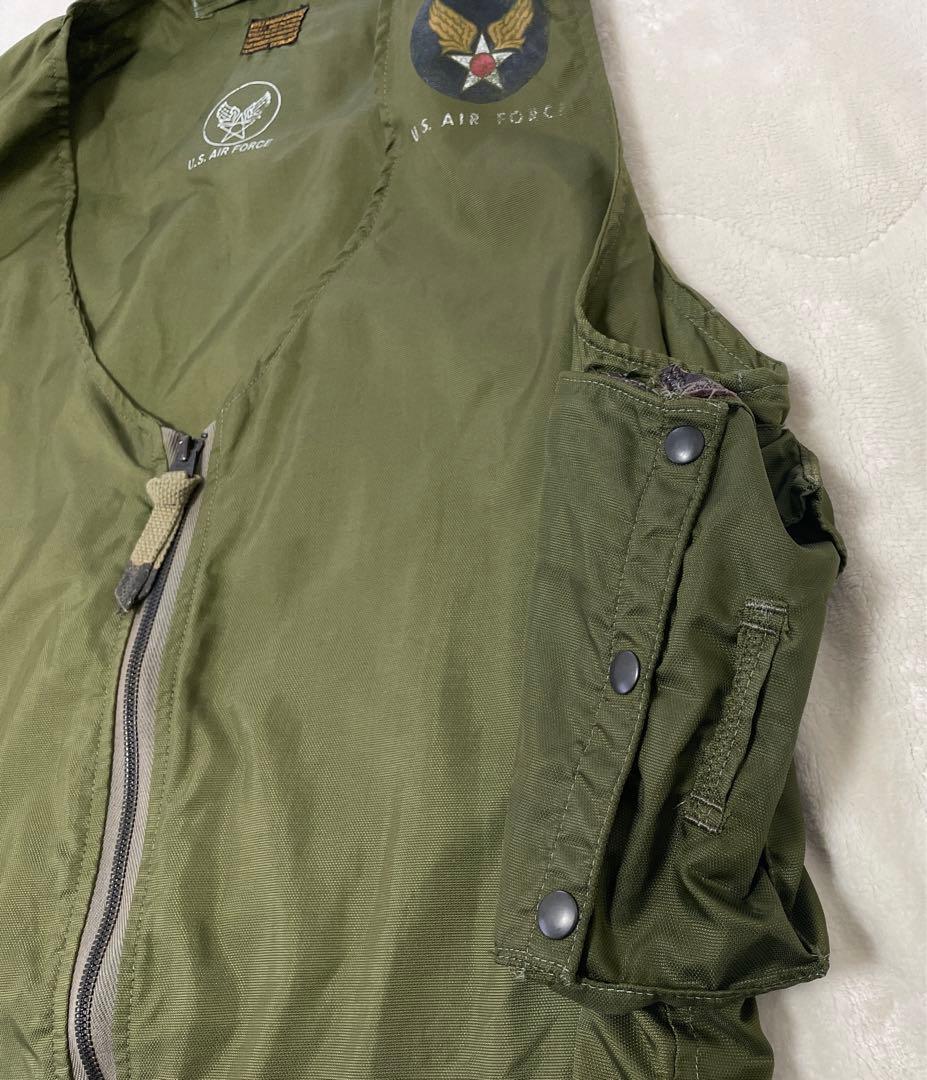 50s “ USAF E-1 RADIO VEST 【実物】TARON ZIP