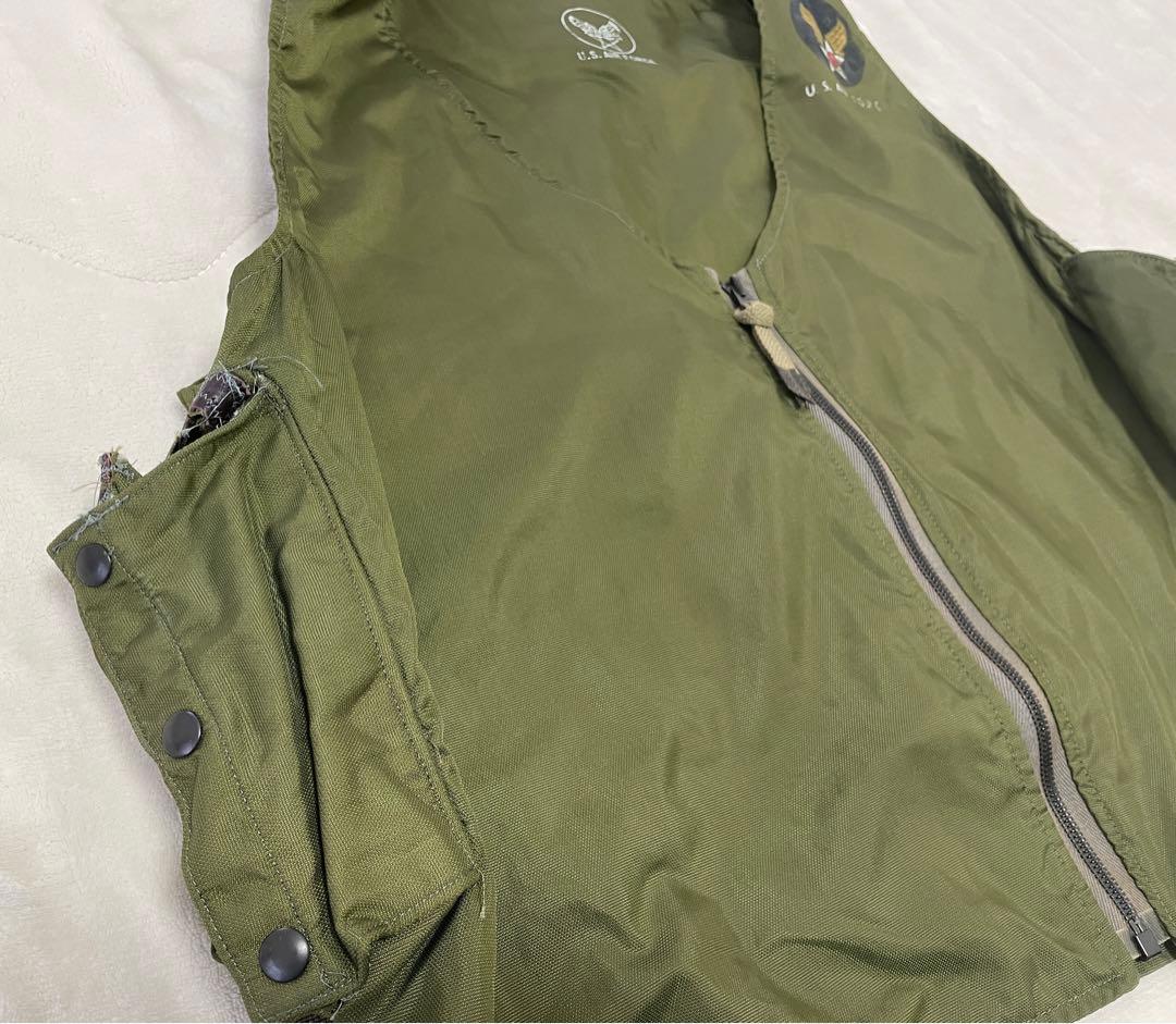 50s “ USAF E-1 RADIO VEST 【実物】TARON ZIP
