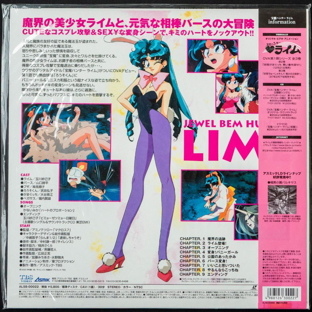 未開封 LD 宝魔ハンター ライム OVA 全3枚 A4告知チラシ 3枚 セット