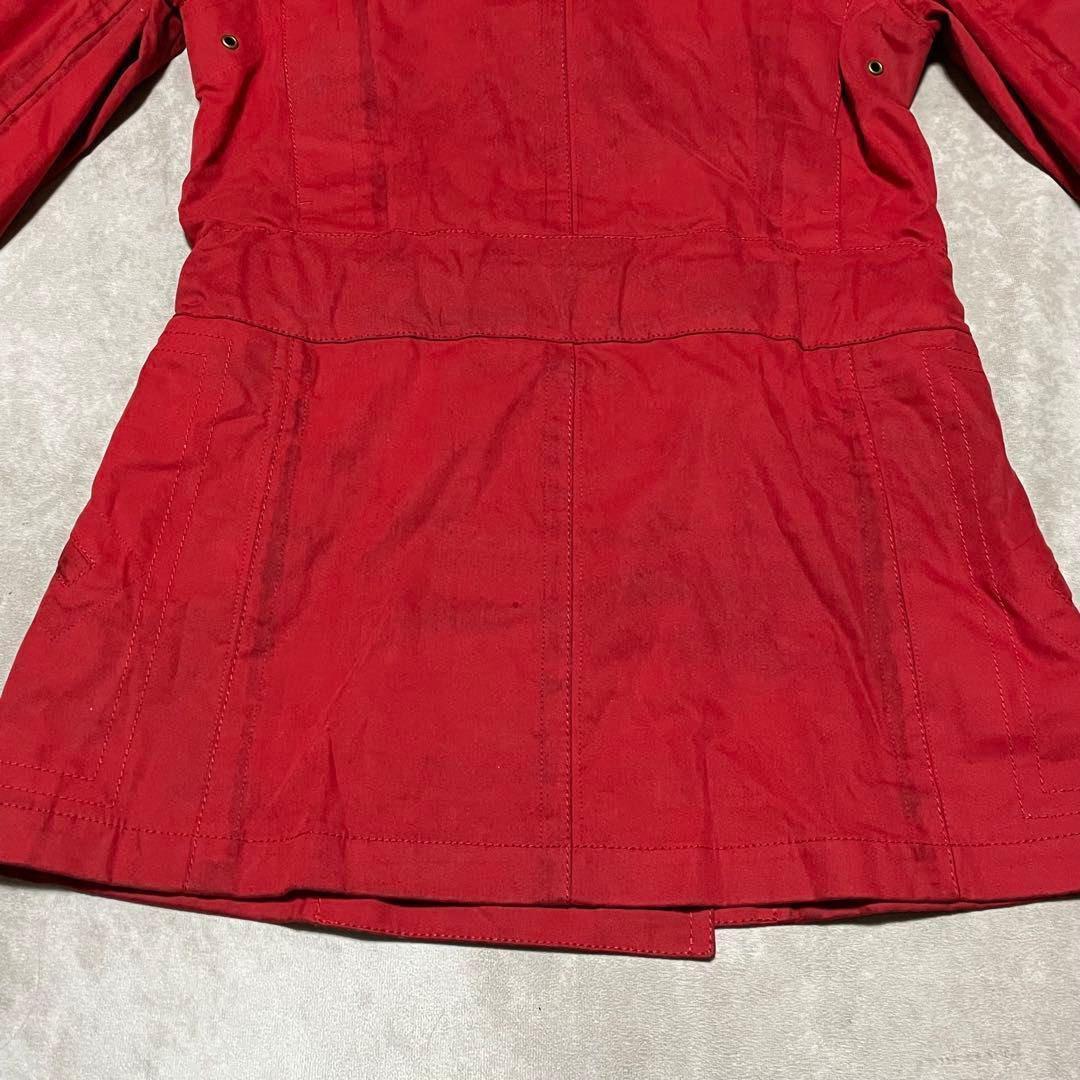 ルイヴィトン　LOUIS VUITTON　トレンチコート　モノグラム　赤　38