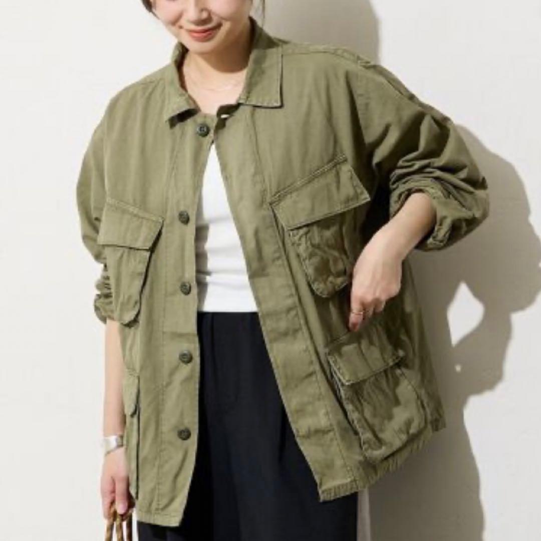 美品 JOURNAL STANDARD ミリタリージャケット カーキ