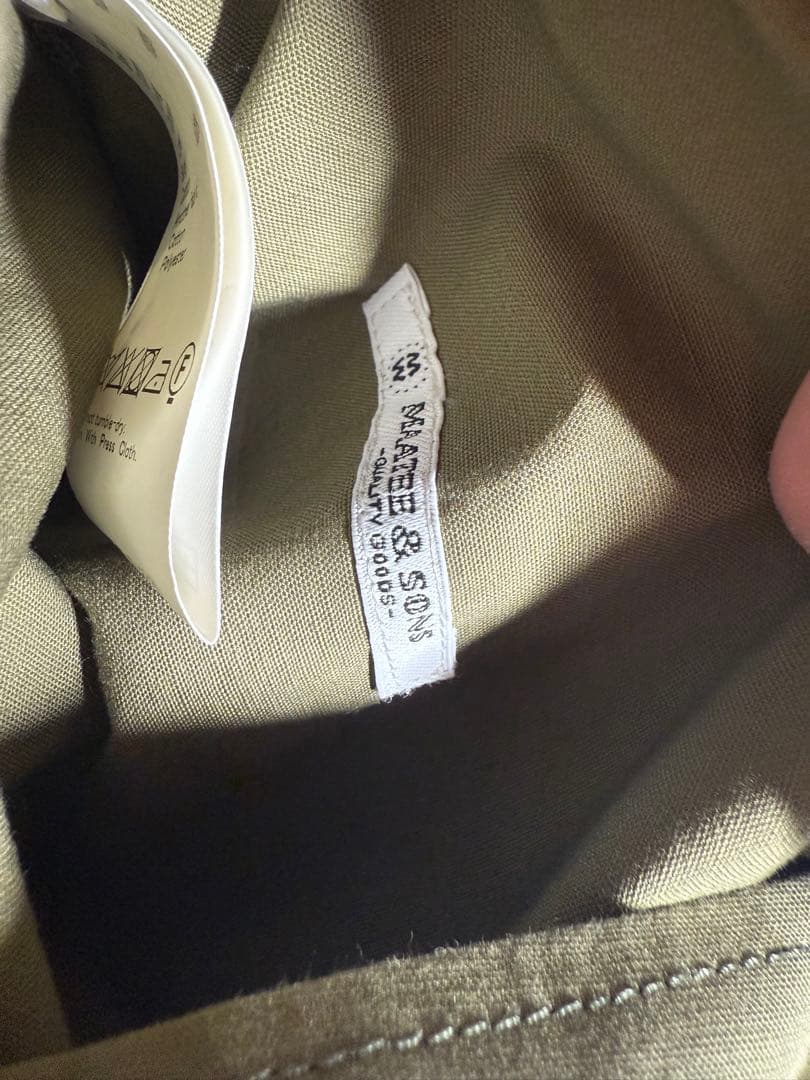 ジャケット・アウター MAATEE&SONS UK VENTILE ARMY COAT