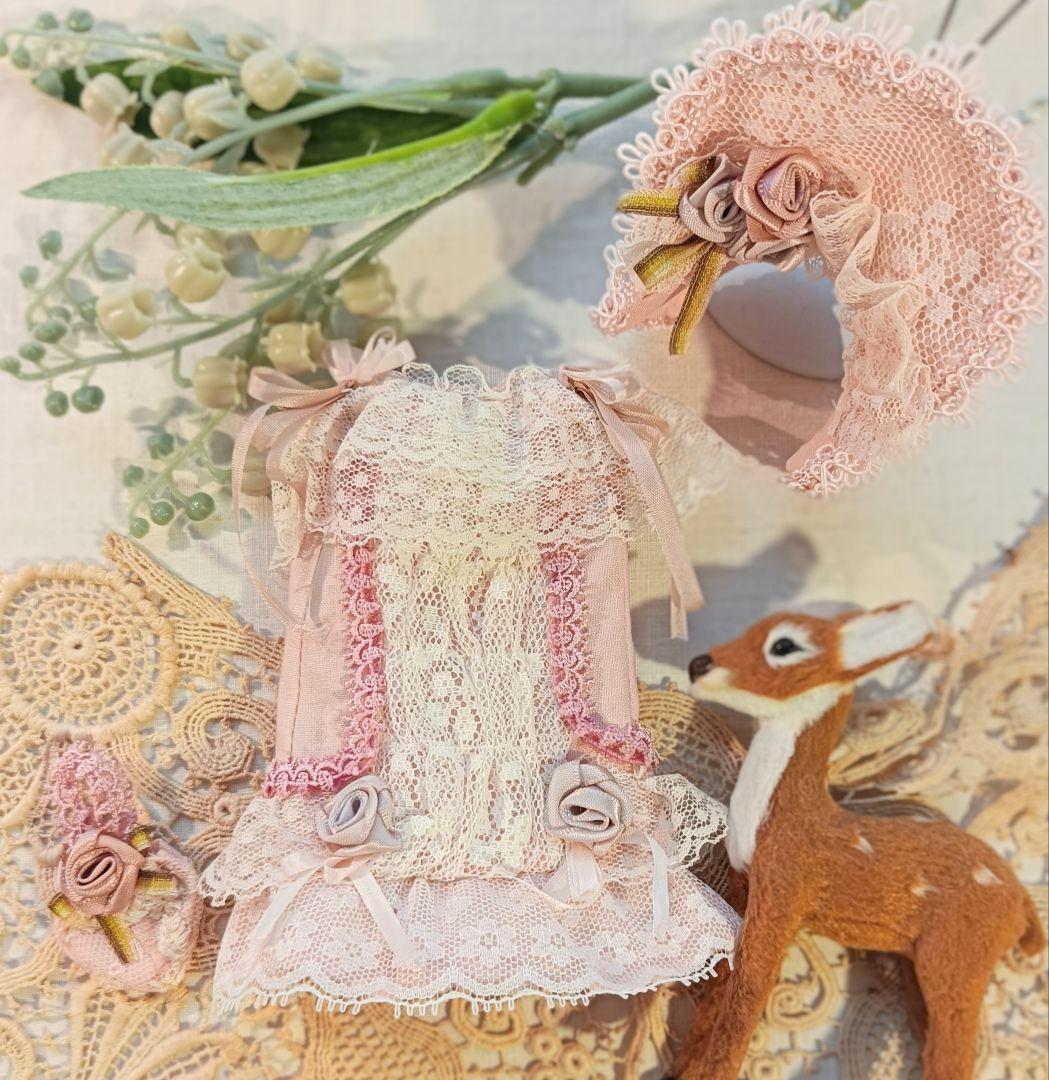 Handmade　ビスクドール　アウトフィット　ミニョネット　約18cm前後用