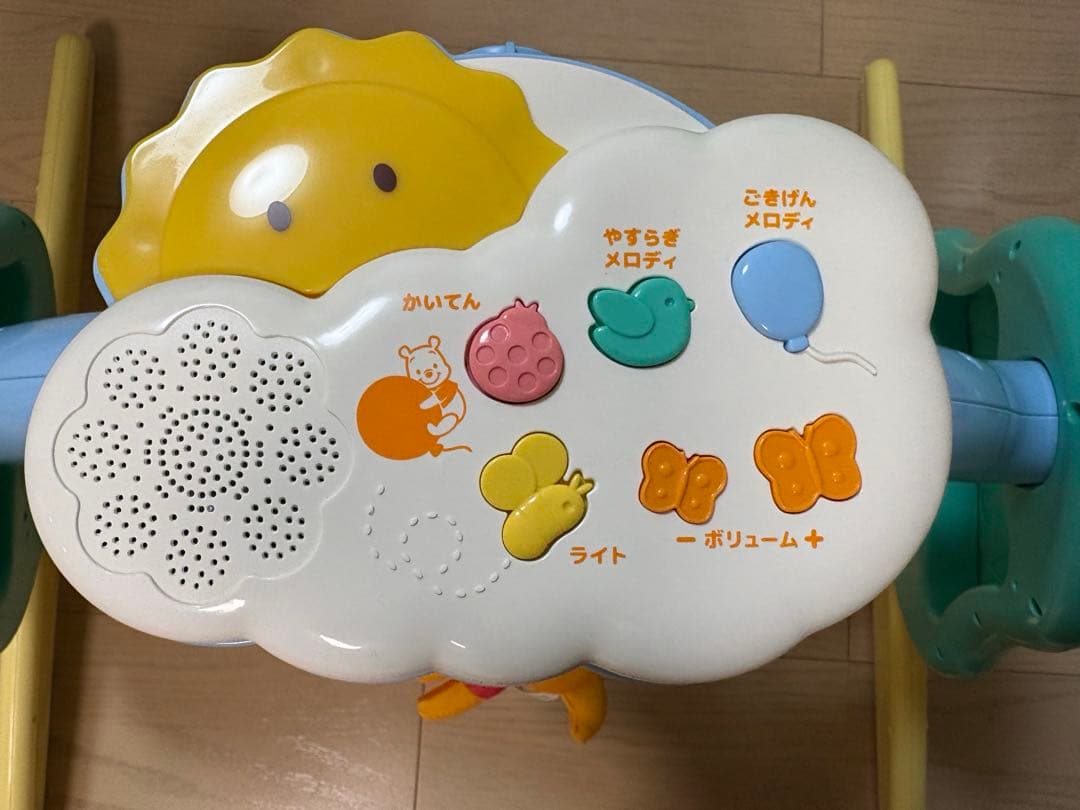 ★本日限定SALE★くまのプーさんえらべる回転 6WAY ジムにへんしんメリー