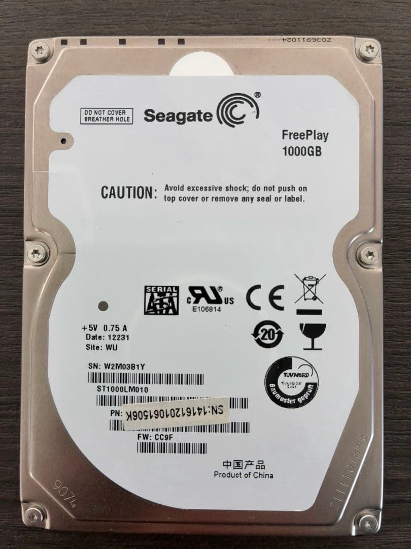 ツ*ン様 東芝 2TB & Seagate 1TB 2.5インチHDD 15mm