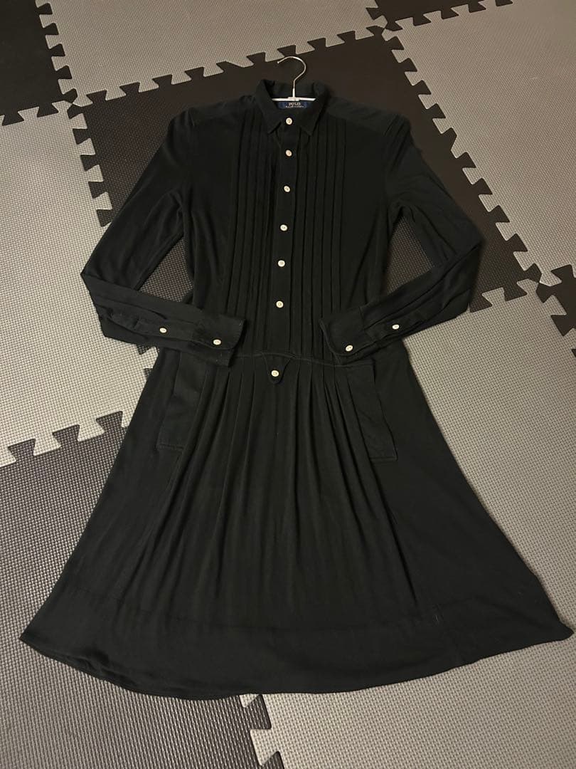 K*n様 お値下げ‼︎♡ポロラルフローレン ストレッチワンピース プリーツ 黒