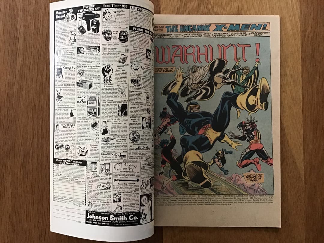 X-men #95 サンダーバードの死❗️アメコミリーフ・ヴィンテージ