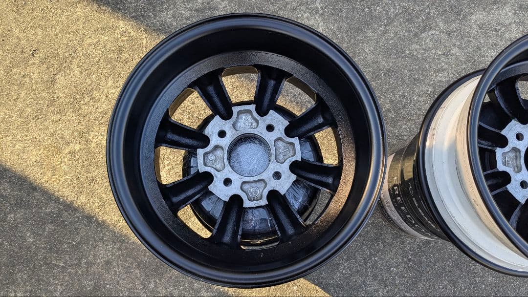 オブジェ使用のRSワタナベアルミホイール14−6J-114.3オフセット＋21