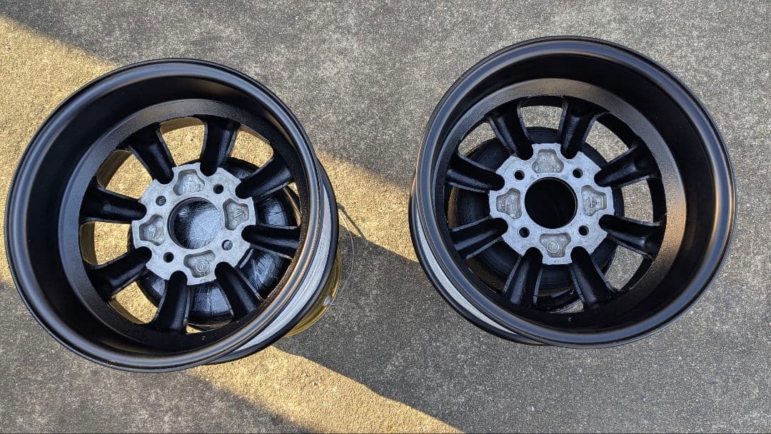 オブジェ使用のRSワタナベアルミホイール14−6J-114.3オフセット＋21