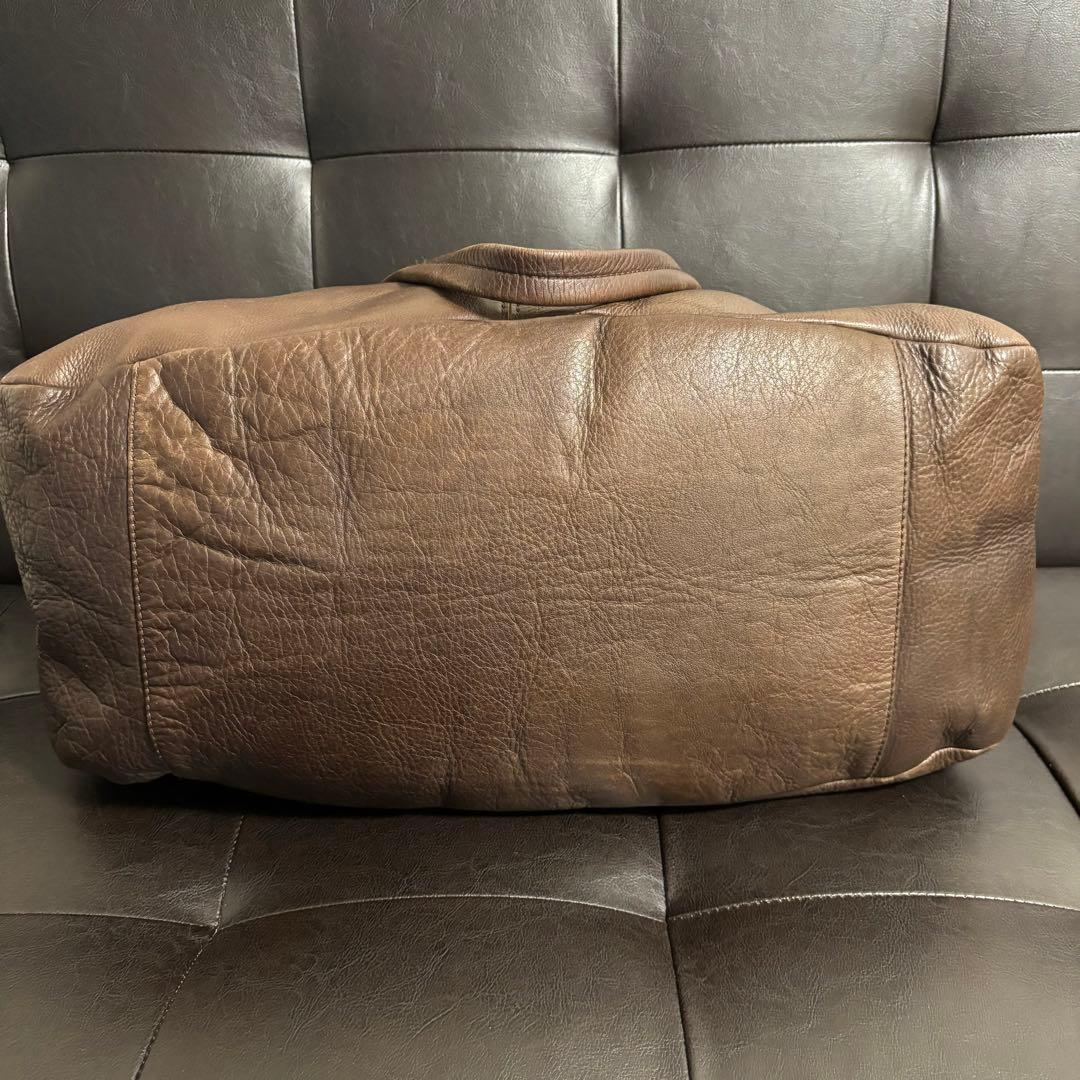 【美品】Mr.OLIVE ブラウン ボストンバッグ 撥水 ウォータープルーフ