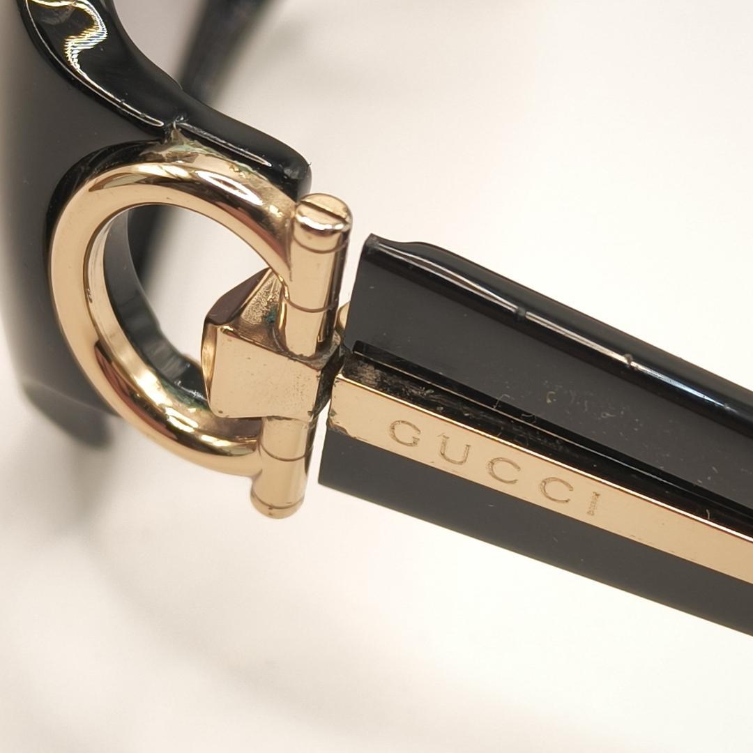 【本物保証】GUCCI ホースビット サングラス アジアンフィット 黒 ケース付