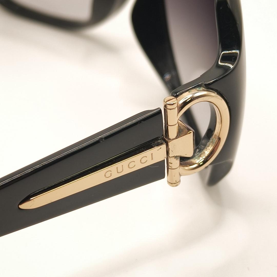 【本物保証】GUCCI ホースビット サングラス アジアンフィット 黒 ケース付