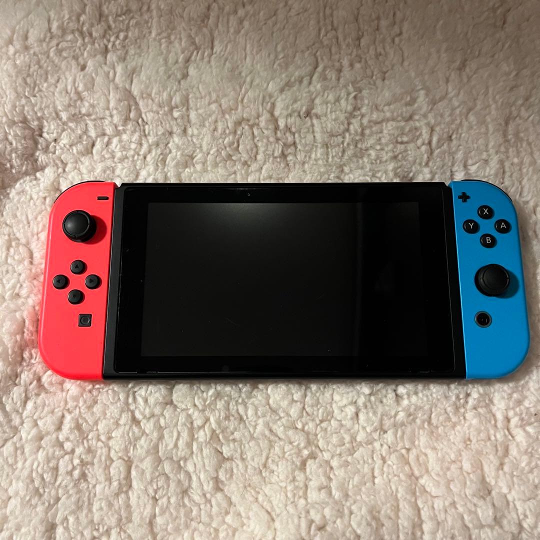 Nintendo Switch 本体 箱・付属品有り 赤/青 専用ケース付き