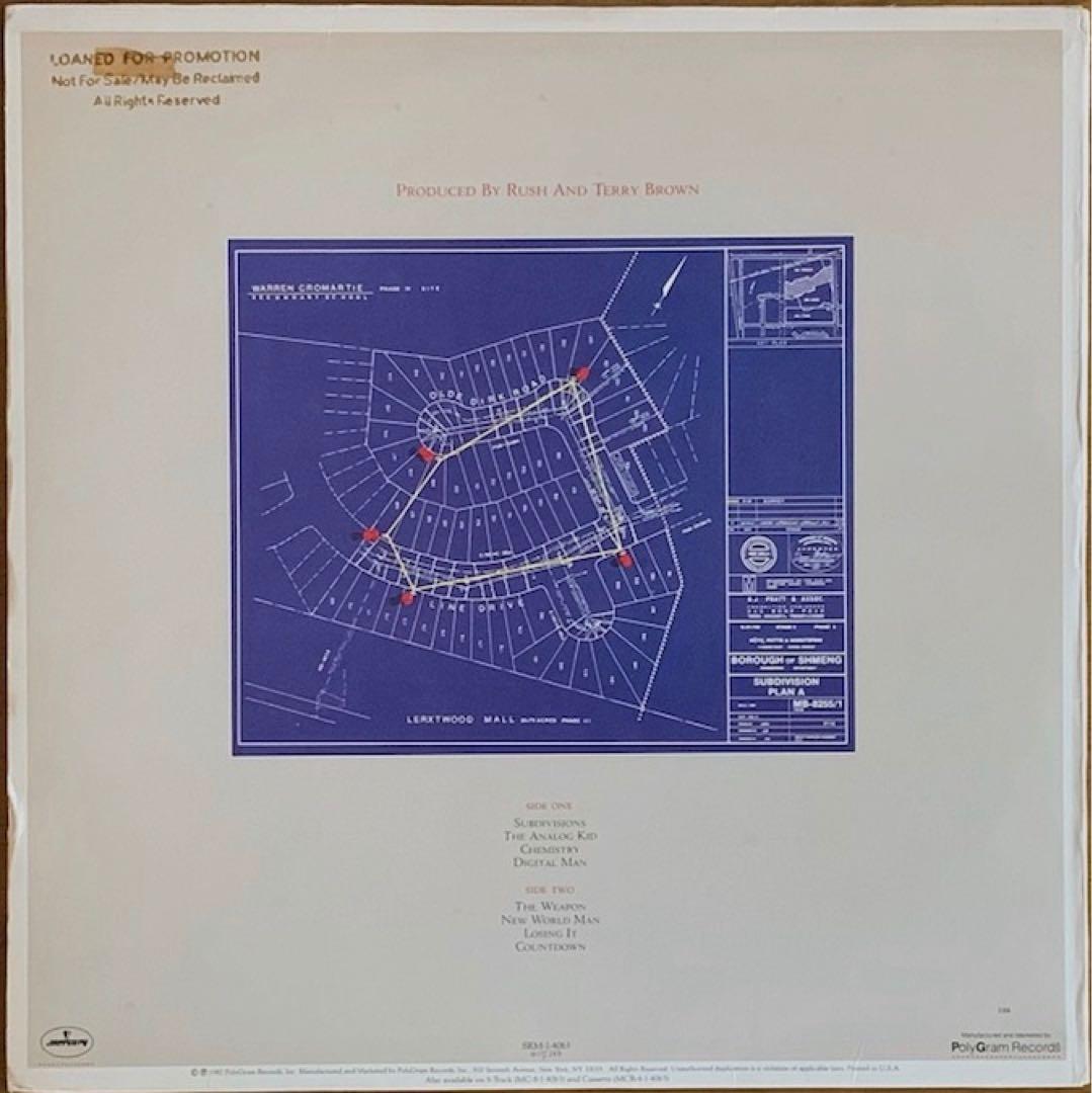 【中古LP】Rush - Signals 米国オリジナル盤（プロモ盤）刻印あり