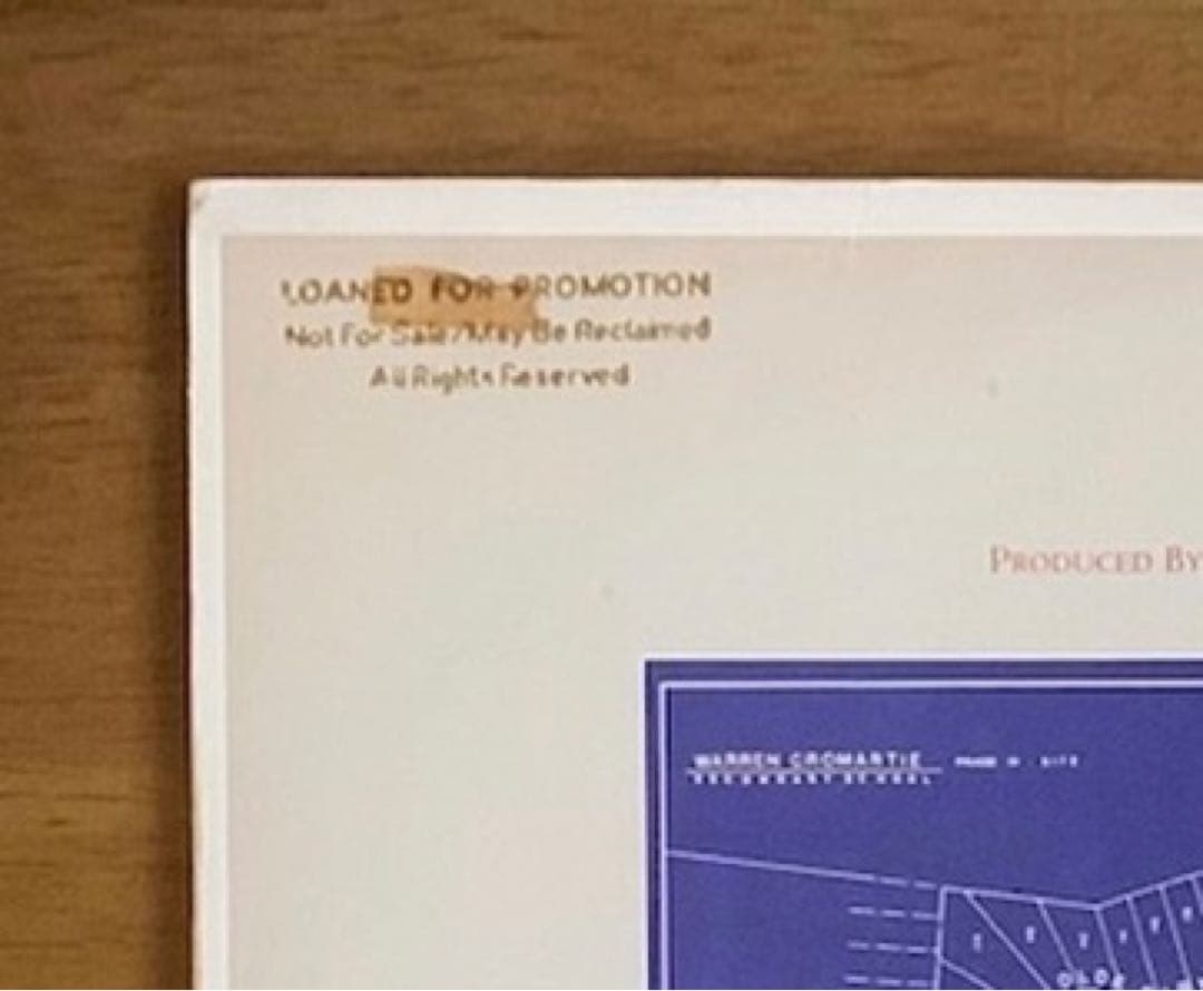 【中古LP】Rush - Signals 米国オリジナル盤（プロモ盤）刻印あり