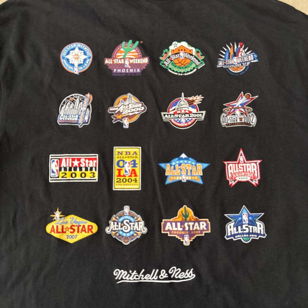 希少Mitchell & Ness NBA オールスター 歴代ロゴ Tシャツ L