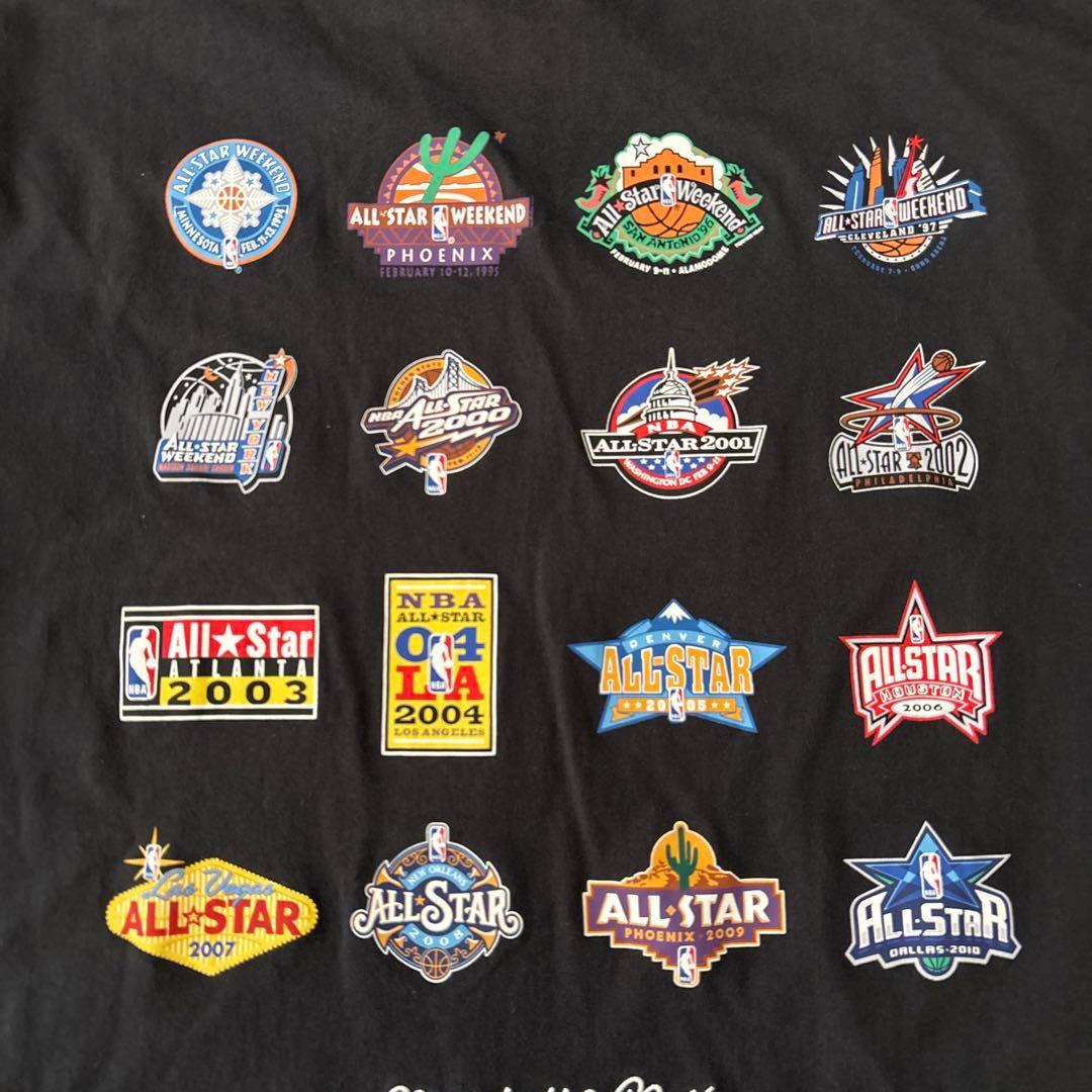 希少Mitchell & Ness NBA オールスター 歴代ロゴ Tシャツ L