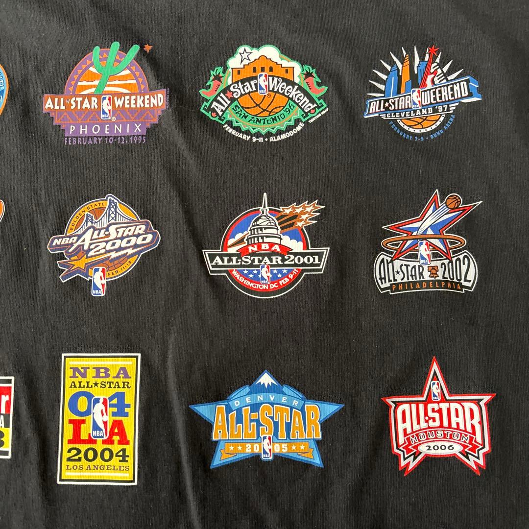 希少Mitchell & Ness NBA オールスター 歴代ロゴ Tシャツ L