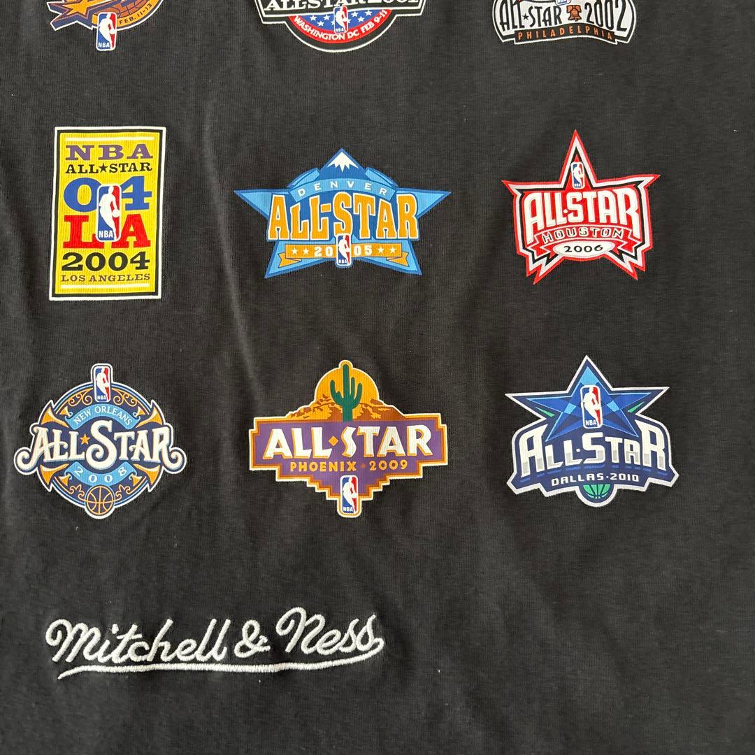 希少Mitchell & Ness NBA オールスター 歴代ロゴ Tシャツ L