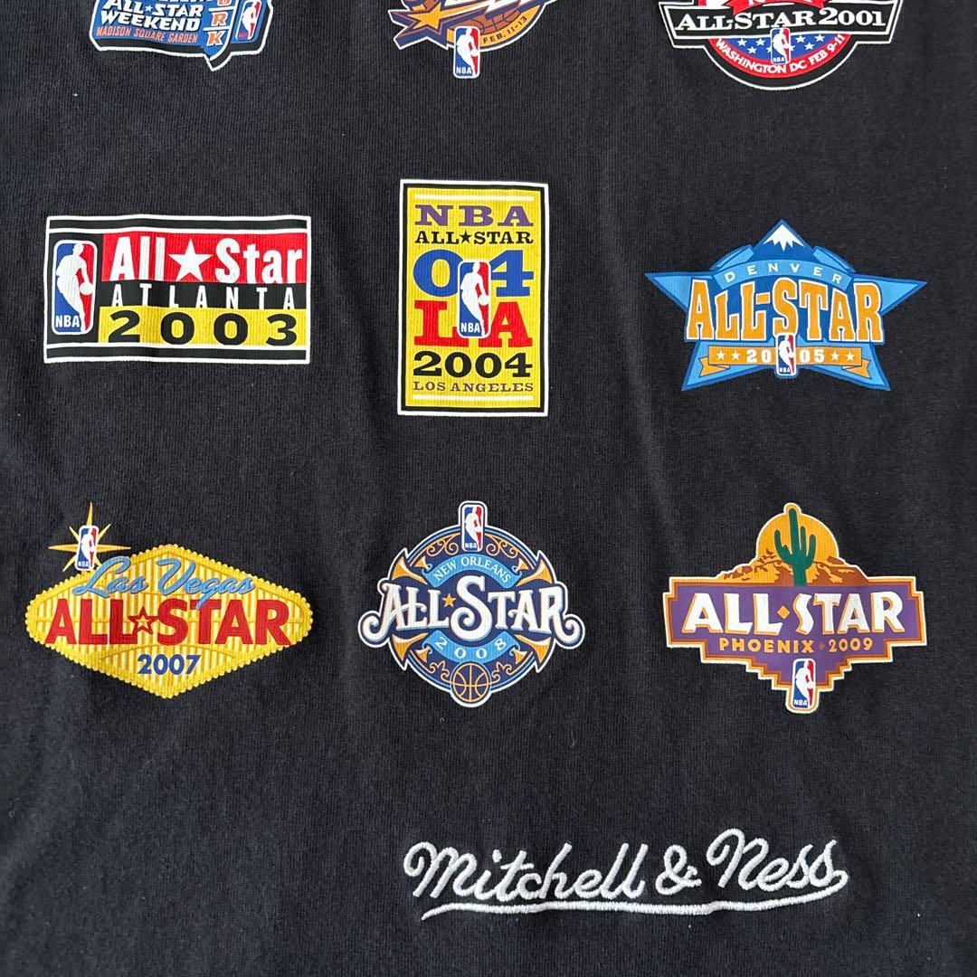 希少Mitchell & Ness NBA オールスター 歴代ロゴ Tシャツ L