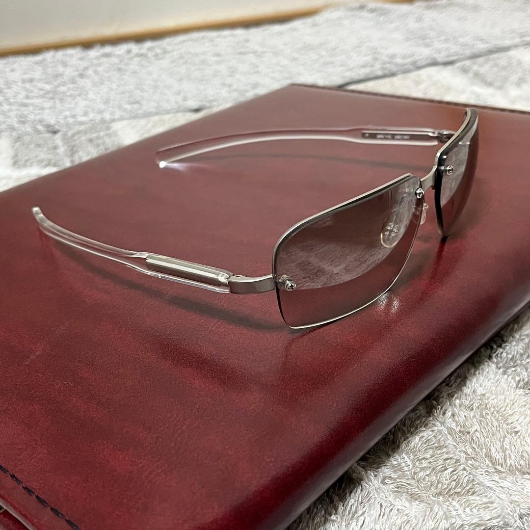 PRADA サングラス SPR 71C ハーフリム クリアフレーム