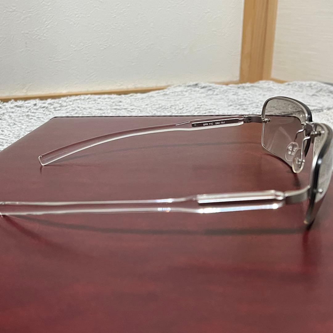PRADA サングラス SPR 71C ハーフリム クリアフレーム